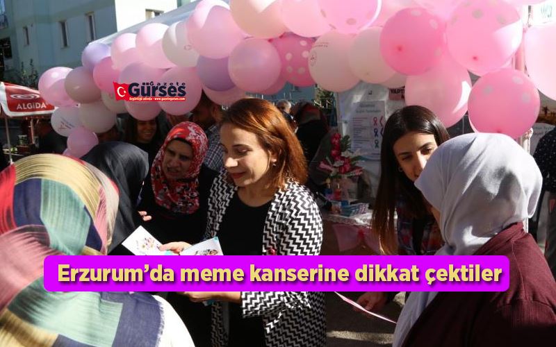 Erzurum’da meme kanserine dikkat çektiler