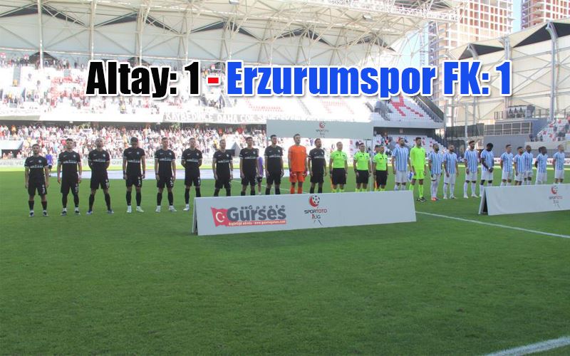 Spor Toto 1. Lig: Altay: 1 - Erzurumspor FK: 1