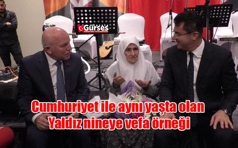 Cumhuriyet ile aynı yaşta olan Yaldız nineye vefa örneği