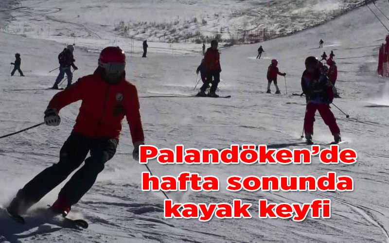 Palandöken’de hafta sonunda kayak keyfi