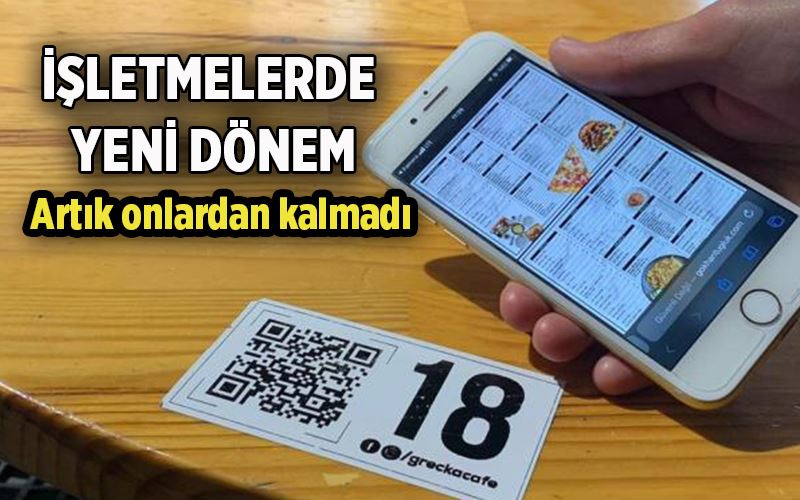 Çözümü QR kodlu menüde buldular