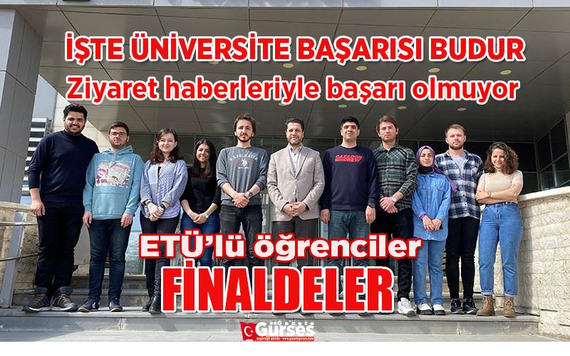 ETÜ’lü öğrenciler İnsansız Hava Sistemleri Yarışmasında finale kaldı