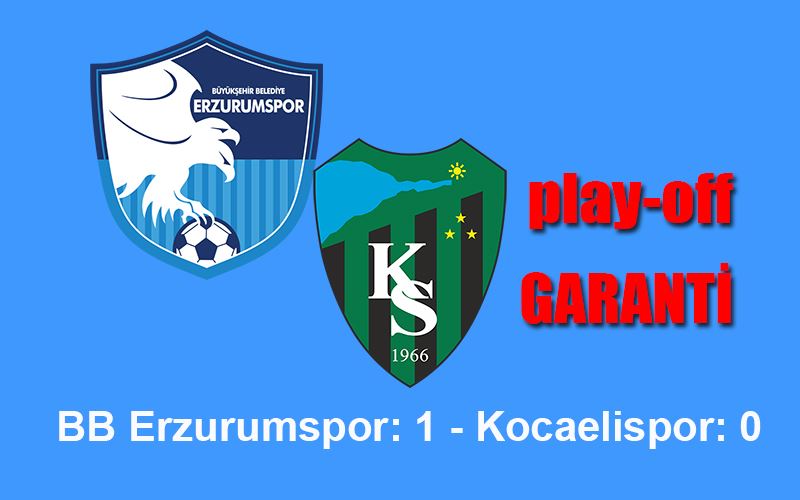 TFF 1. Lig: BB Erzurumspor: 1 - Kocaelispor: 0