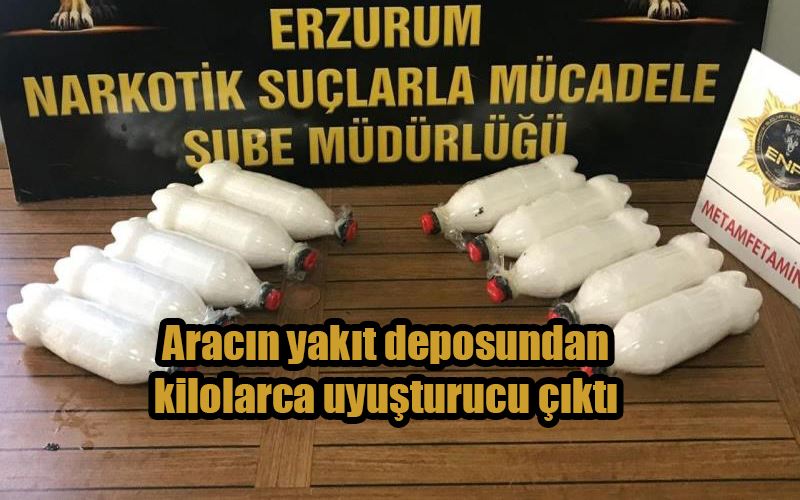  Aracın yakıt deposundan kilolarca uyuşturucu çıktı