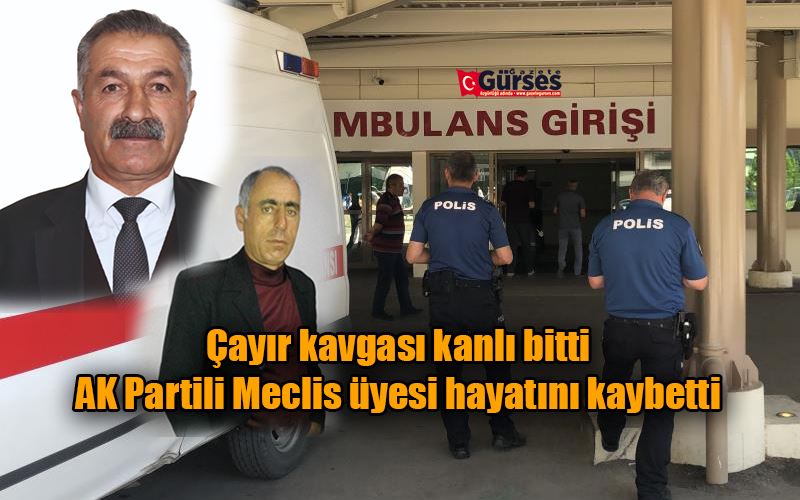  Çayır kavgası kanlı bitti, AK Partili Meclis üyesi hayatını kaybetti