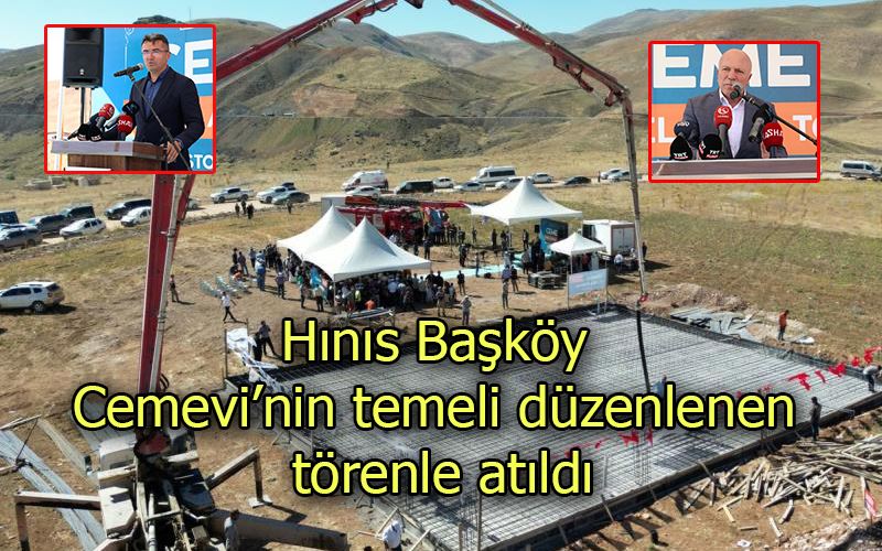  Hınıs Başköy Cemevi’nin temeli düzenlenen törenle atıldı