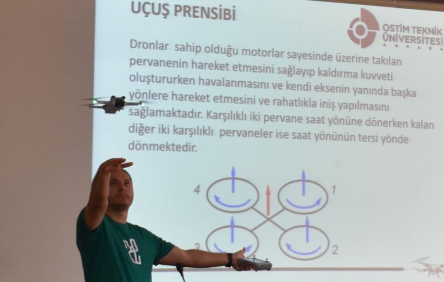 Derste drone uçuruldu