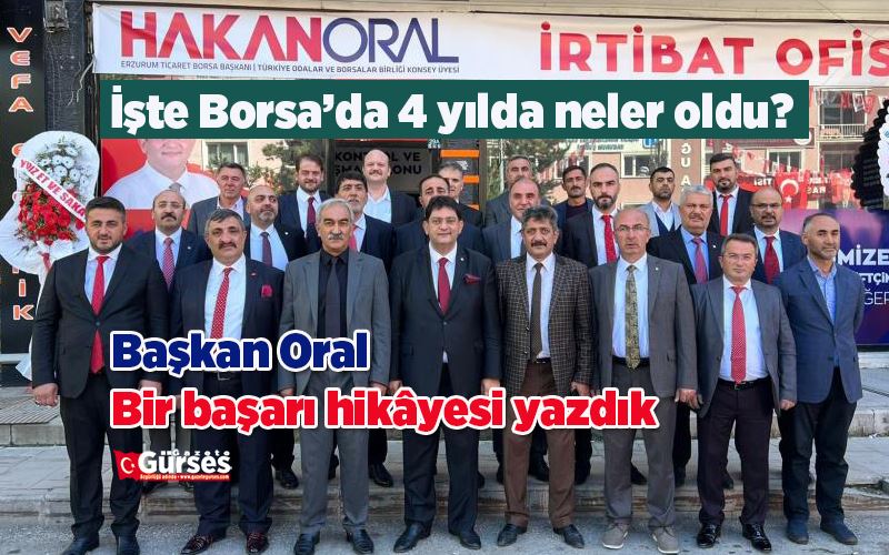 Başkan Oral: Bir başarı hikâyesi yazdık