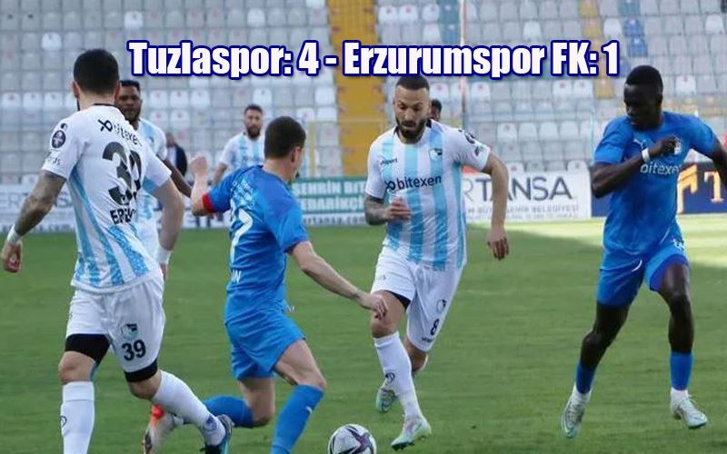 Spor Toto 1. Lig: Tuzlaspor: 4 - Erzurumspor FK: 1