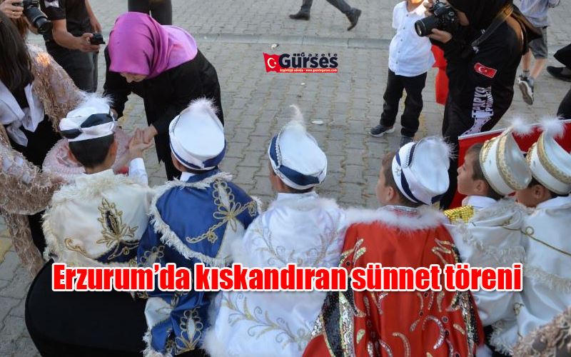 Erzurum’da kıskandıran sünnet töreni