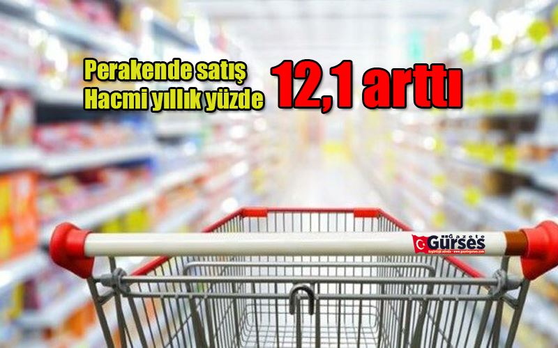 Perakende satış hacmi yıllık yüzde 12,1 arttı