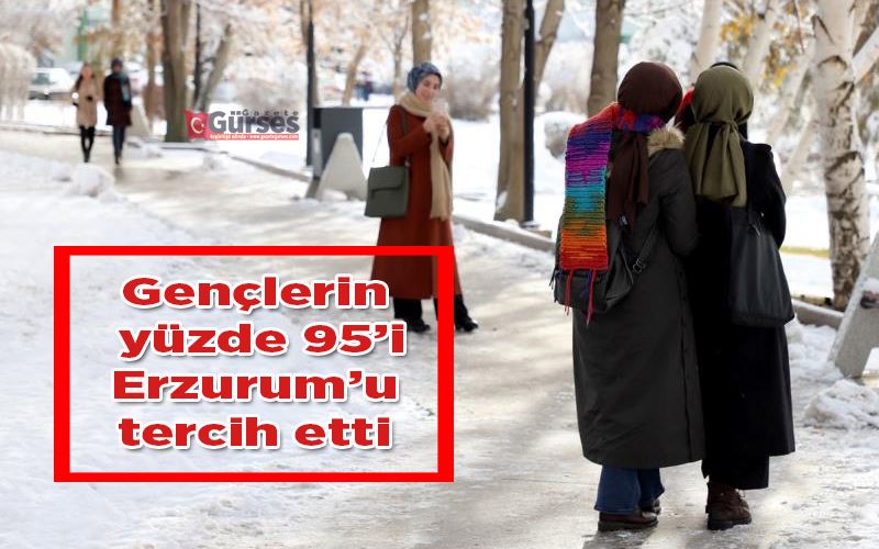 Gençlerin yüzde 95’i Erzurum’u tercih etti