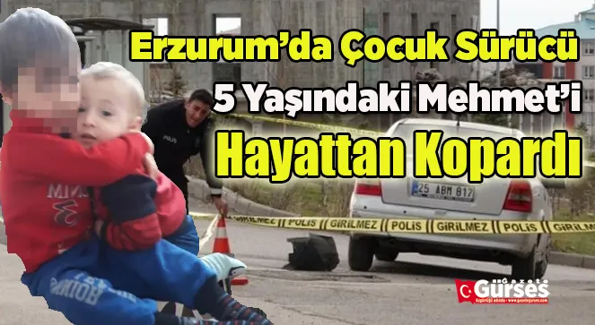 Çocuk sürücü kaza yaptı: 1 ölü