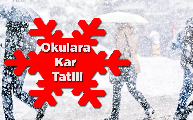 Erzurum’da okullara kar tatili