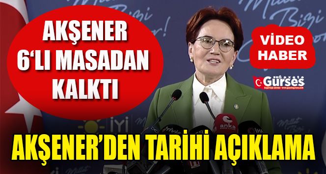 İYİ Parti Genel Başkanı Akşener: 