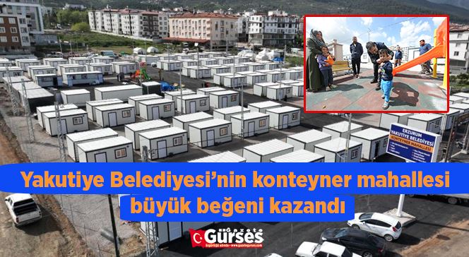 Yakutiye Belediyesi’nin konteyner mahallesi büyük beğeni kazandı