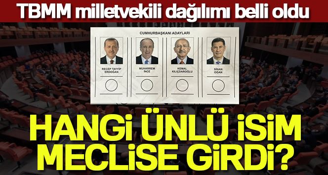 Milletvekilliği genel seçimlerinde meclise giren ünlü isimler