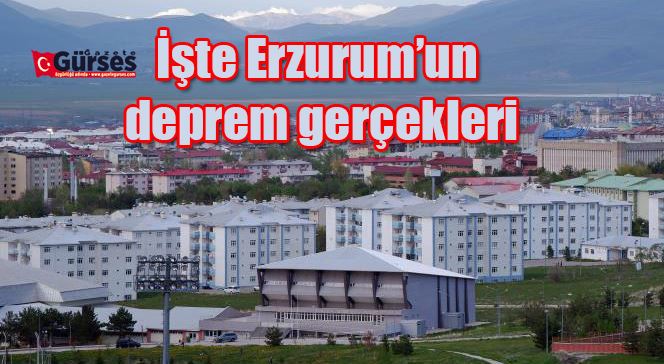 İşte Erzurum’un deprem gerçekleri