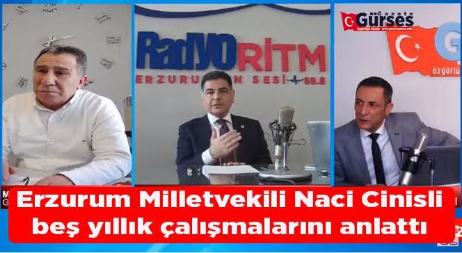 İYİ Parti Erzurum Milletvekili Naci Cinisli beş yıllık çalışmalarını anlattı