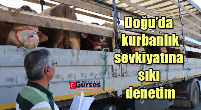 Doğu’da kurbanlık sevkiyatına sıkı denetim