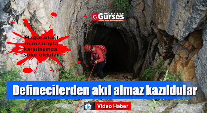 Definecilerden akıl almaz kazı: Mağaradaki manzarayla karşılaşınca şoke oldular