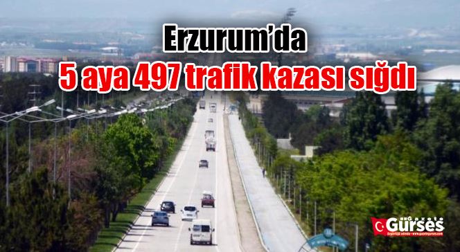 Erzurum’da 5 aya 497 trafik kazası sığdı