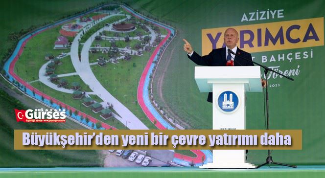 Büyükşehir’den yeni bir çevre yatırımı daha