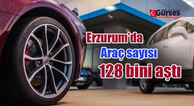 Erzurum’da araç sayısı 128 bini aştı