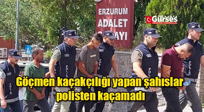 Göçmen kaçakçılığı yapan şahıslar polisten kaçamadı