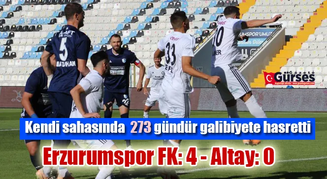 Trendyol 1. Lig: Erzurumspor FK: 4 - Altay: 0