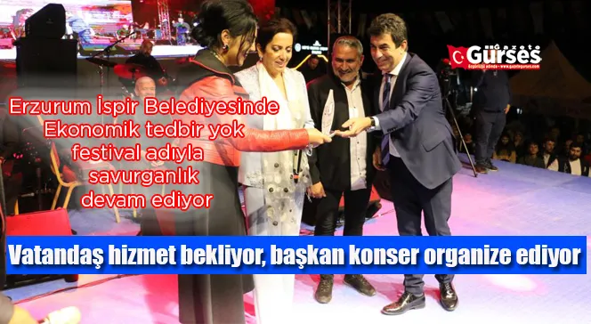 Vatandaş hizmet bekliyor, başkan konser organize ediyor