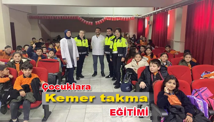 Çocuklara kemer takma eğitimi