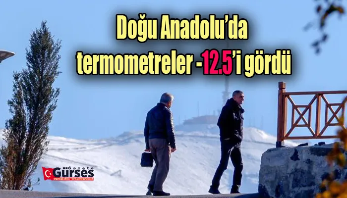 Doğu Anadolu’da termometreler -12.5’i gördü