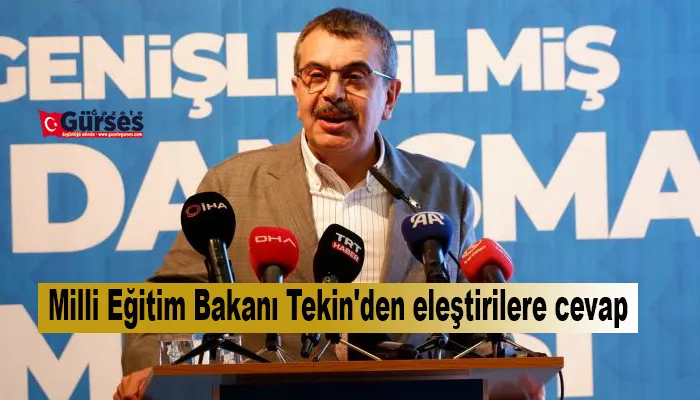 Milli Eğitim Bakanı Tekin