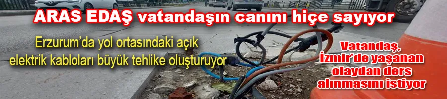 ARAS EDAŞ vatandaşın canını hiçe sayıyor