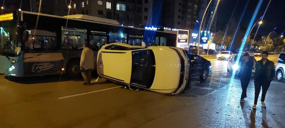 Erzurum’da trafik kazası: 6 yaralı