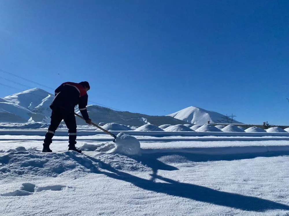 Erzurum -24,6 ile buz kesti