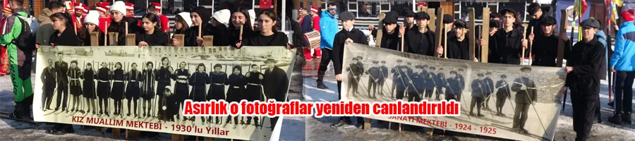 Asırlık o fotoğraflar yeniden canlandırıldı