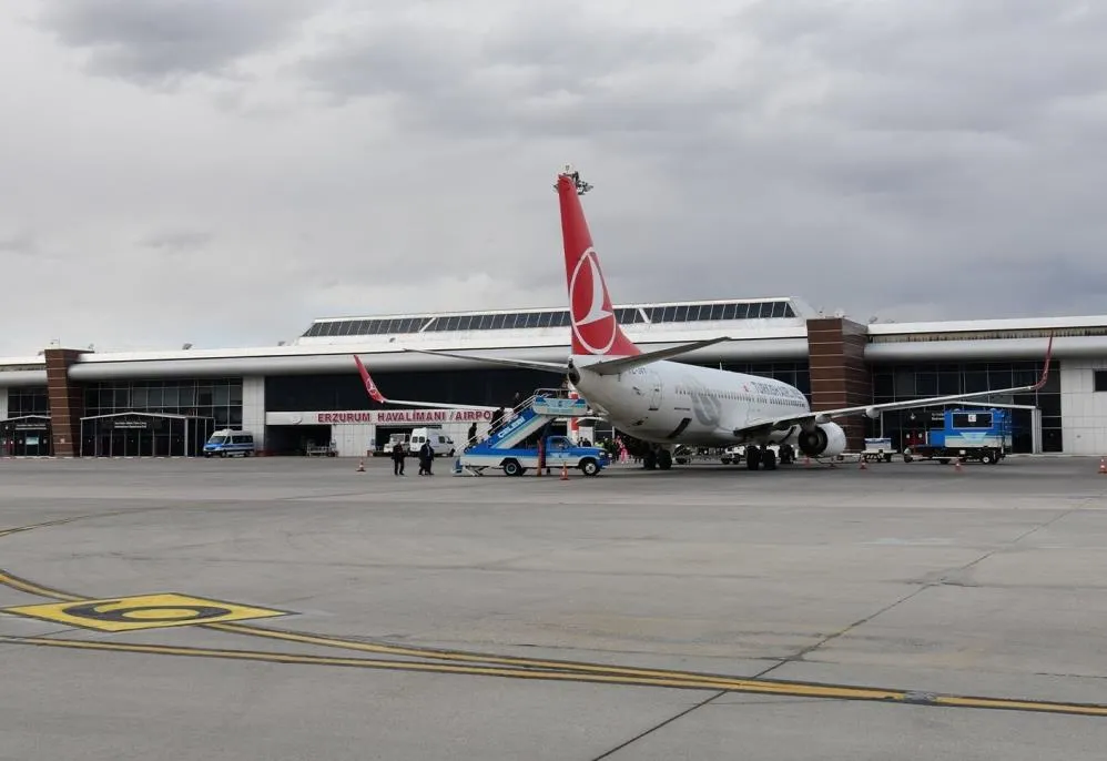 Erzurum’da beş ayda 497 bin 449 kişi uçtu