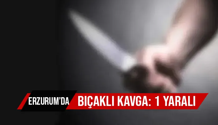 Erzurum’da bıçaklı kavga: 1 yaralı