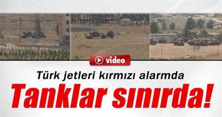 Tanklar Kobani sinirina konuslandirildi