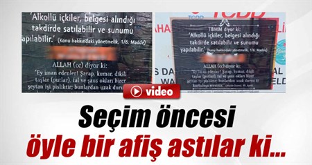 Sakarya’da ‘oy kullanmayin’ afisleri asildi