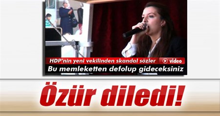 HDP’li Burcu Çelik Özkan özür diledi