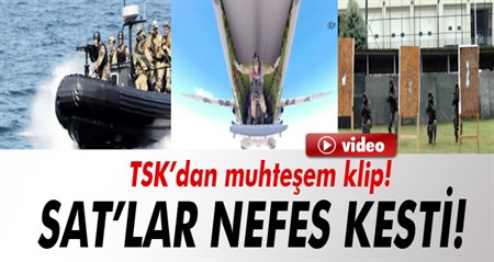 TSK’nin göz bebegi SAT’lardan nefes kesen klip