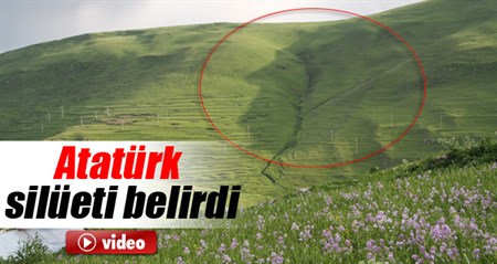 Atatürk silüeti kisa süreli belirdi