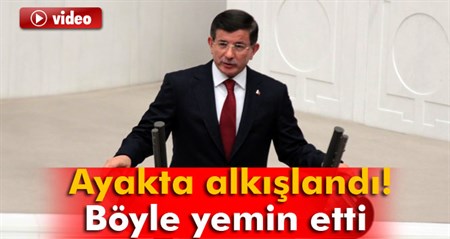 Basbakan Davutoglu yemin etti