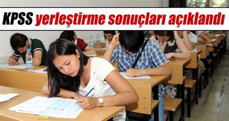 KPSS yerlestirme sonuçlari açiklandi