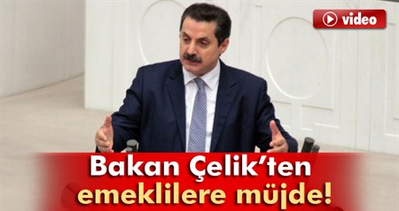 Bakan Çelik’ten emeklilere müjde!