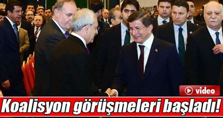 Basbakan Davutoglu CHP Genel Merkezi