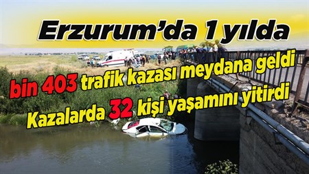 ERZURUM TRAFIK KAZASI SAYISINDA 37. SIRADA YER ALDI